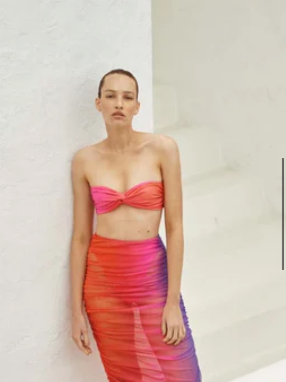 Baobab Collection Pink and Orange Ombre Swim Coverup Set